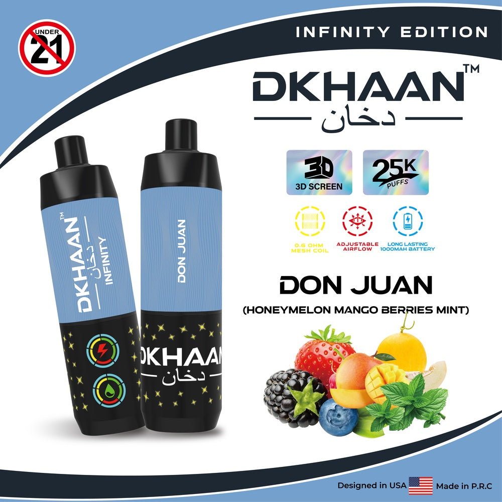 DKHAAN INFINITY EDITION 25K PUFFS (5CT)