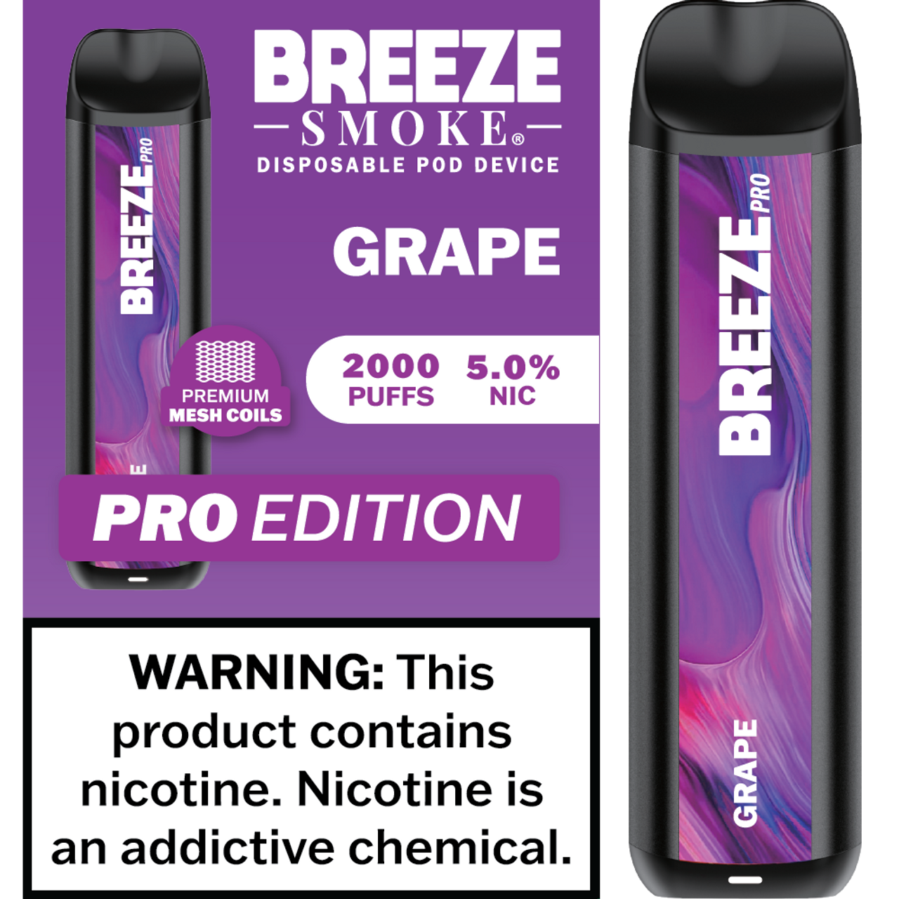 BREEZE PRO 2000 PUFFS (10CT)