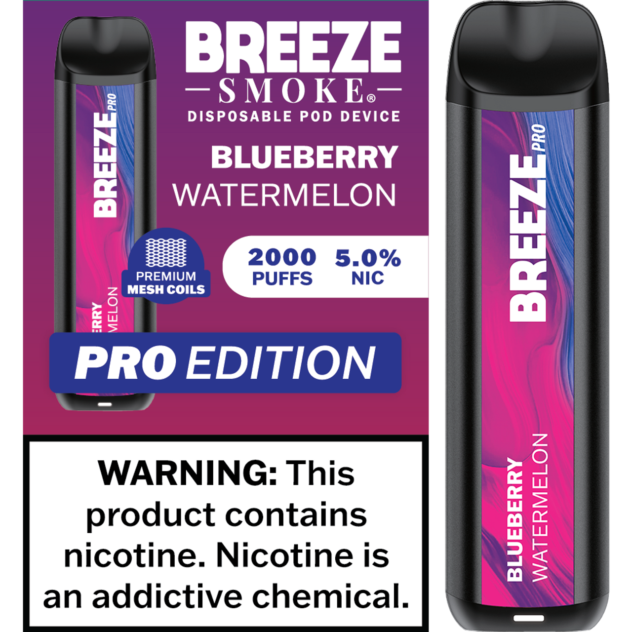 BREEZE PRO 2000 PUFFS (10CT)