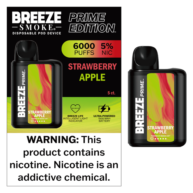 BREEZE PRIME 6000 PUFFS (5CT)