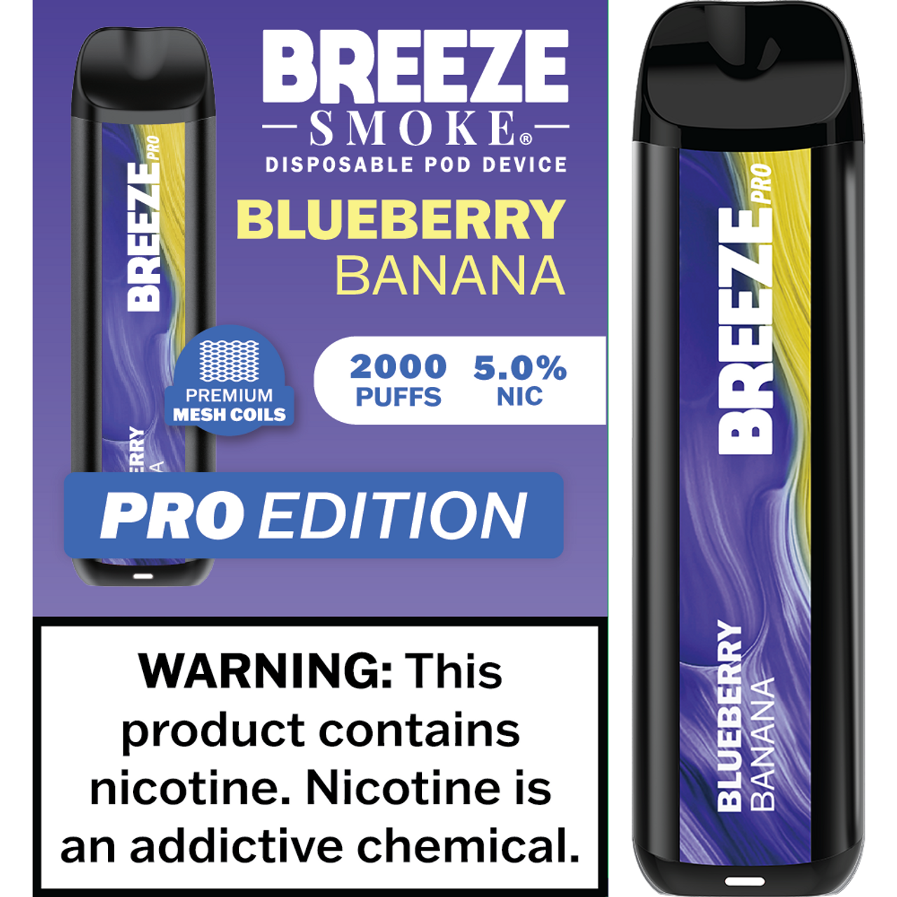 BREEZE PRO 2000 PUFFS (10CT)