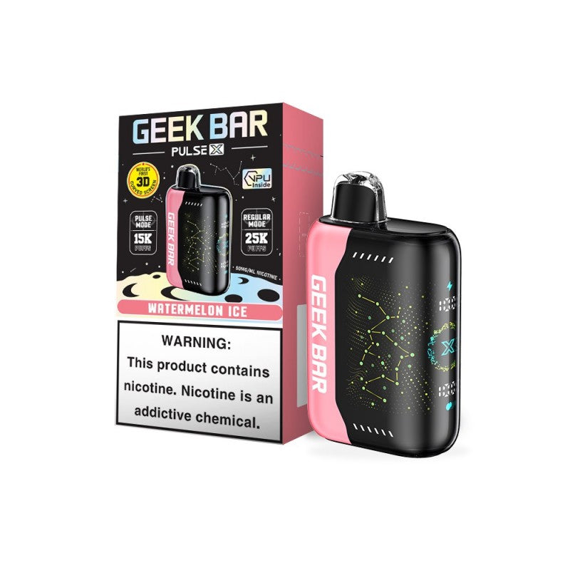 GEEK BAR PULSE X 25K PUFFS DISPOSABLE VAPE 18 ML  (5CT)