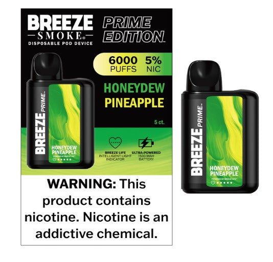 BREEZE PRIME 6000 PUFFS (5CT)
