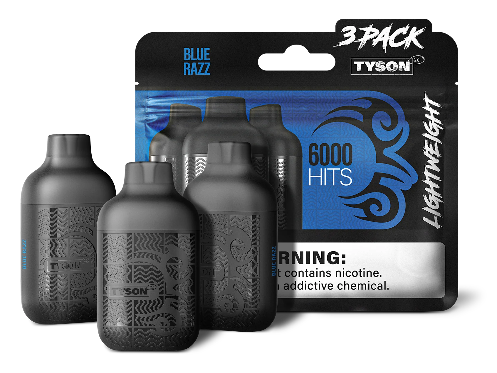 TYSON LIGHTWEIGHT 3PK 6000 PUFFS (10CT)
