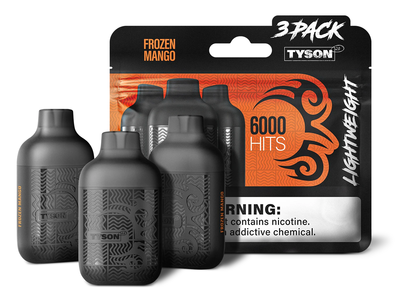 TYSON LIGHTWEIGHT 3PK 6000 PUFFS (10CT)