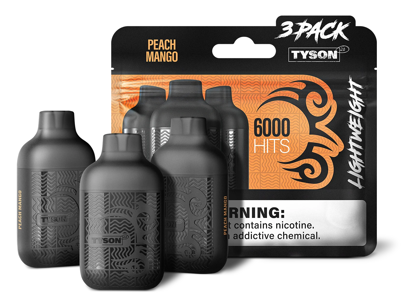 TYSON LIGHTWEIGHT 3PK 6000 PUFFS (10CT)