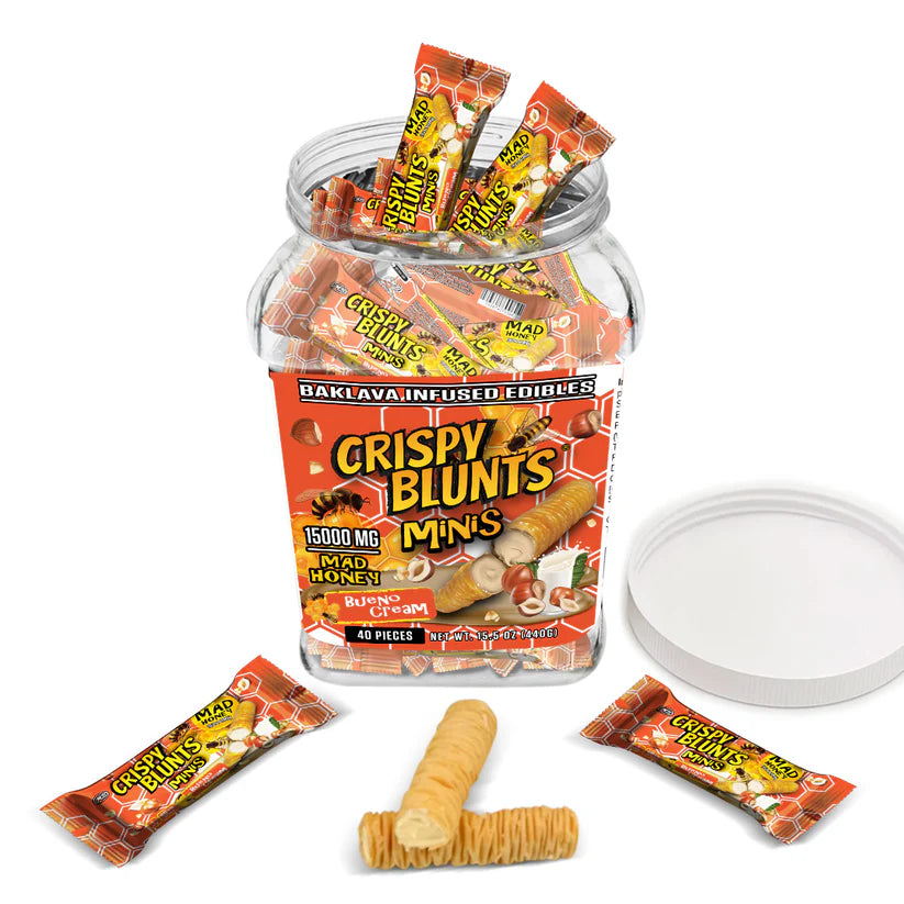 CRISPY BLUNTZ MINI MAD HONEY 15000MG 40CT