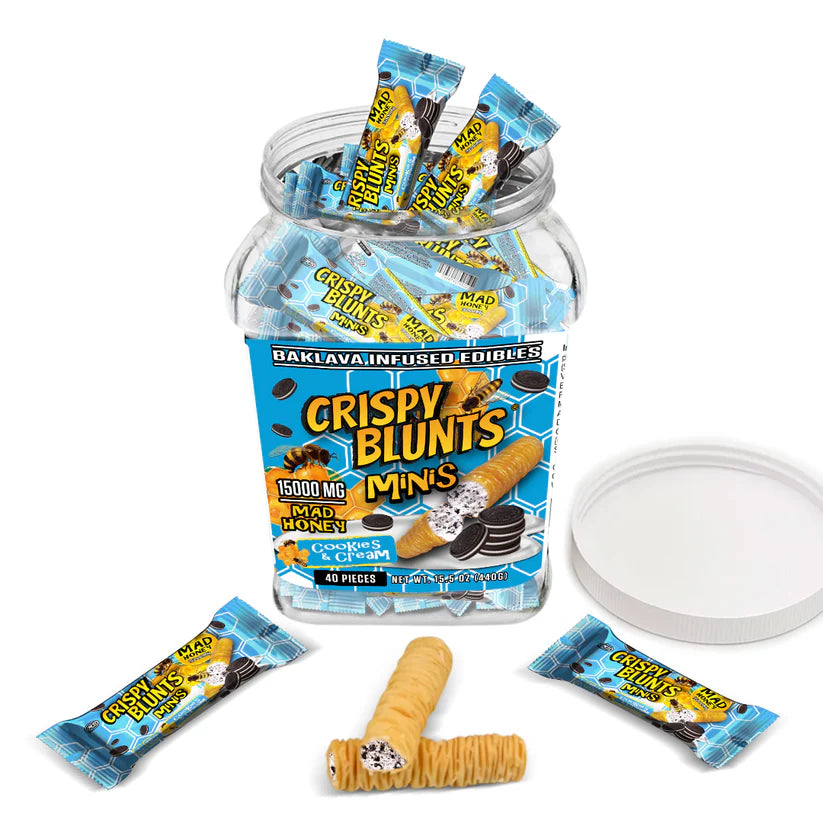 CRISPY BLUNTZ MINI MAD HONEY 15000MG 40CT