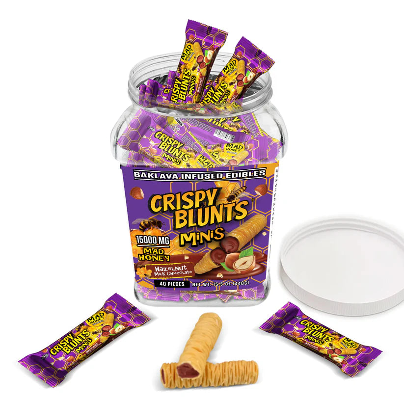 CRISPY BLUNTZ MINI MAD HONEY 15000MG 40CT