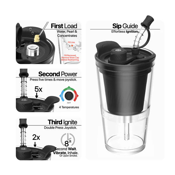 YOCAN BLACK SIP BACK AND RELAX (WHITE)