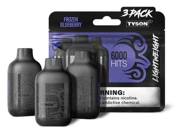 TYSON LIGHTWEIGHT 3PK 6000 PUFFS (10CT)