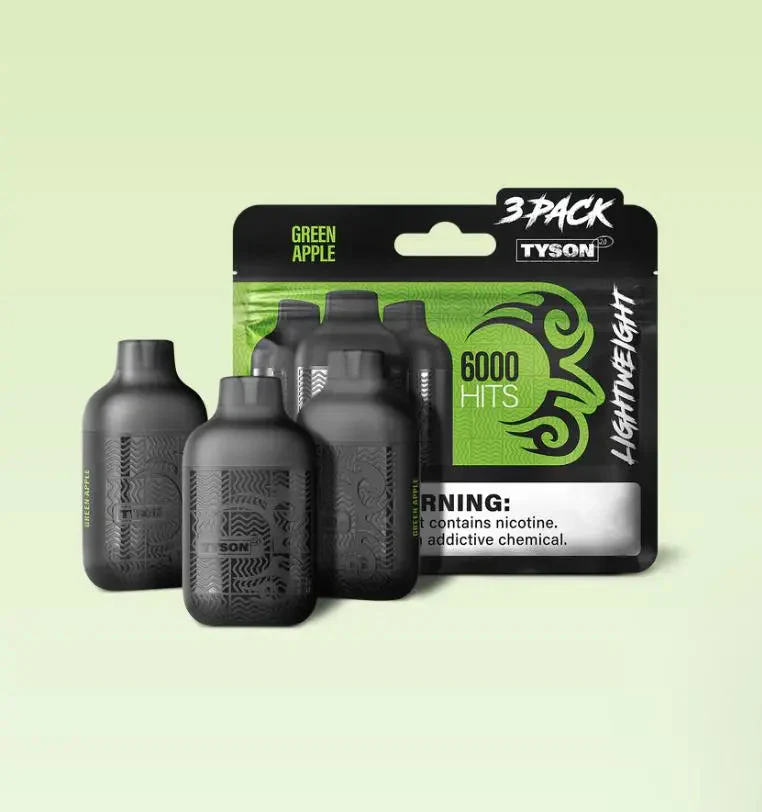 TYSON LIGHTWEIGHT 3PK 6000 PUFFS (10CT)