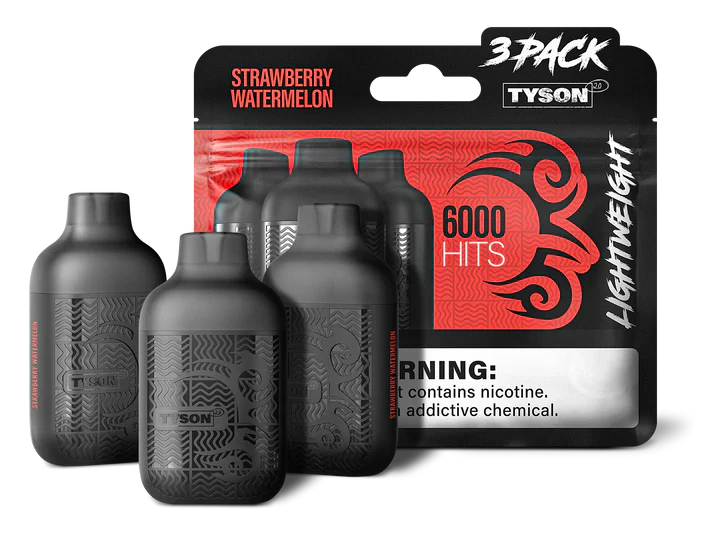 TYSON LIGHTWEIGHT 3PK 6000 PUFFS (10CT)
